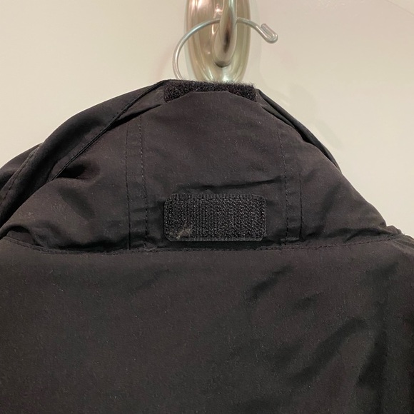 Old Navy mens black coat jacket Sz. XL built-in hood - Picture 4 of 11